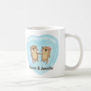 Mug Vous êtes ma moitié de loutres, deux personnalisée
