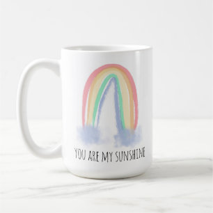 Mug Vous êtes mon eau de soleil aquarelle arc-en-ciel