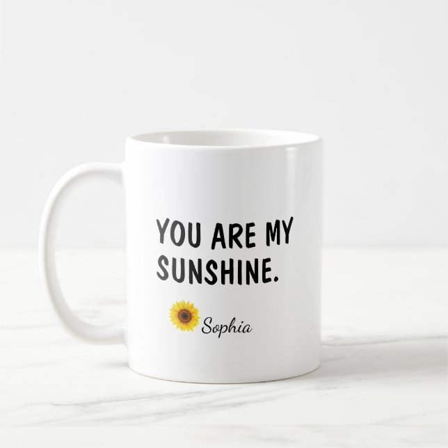 Mug Vous êtes mon rayon de soleil Cadeau pour fille (Gauche)