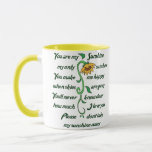 Mug Vous êtes mon soleil<br><div class="desc">Vous êtes mon poème Sunshine et tournesol</div>