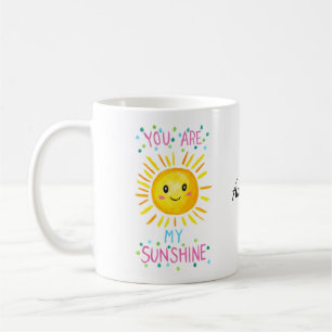 Mug Vous êtes mon soleil Nom personnalisé Don de Ch