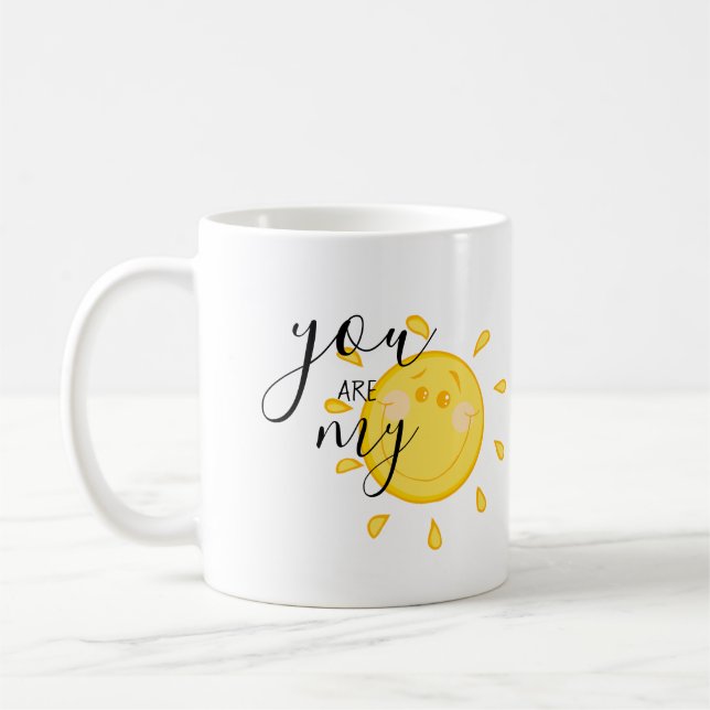 Mug Vous êtes mon soleil vous aimez à la lune et le do (Gauche)