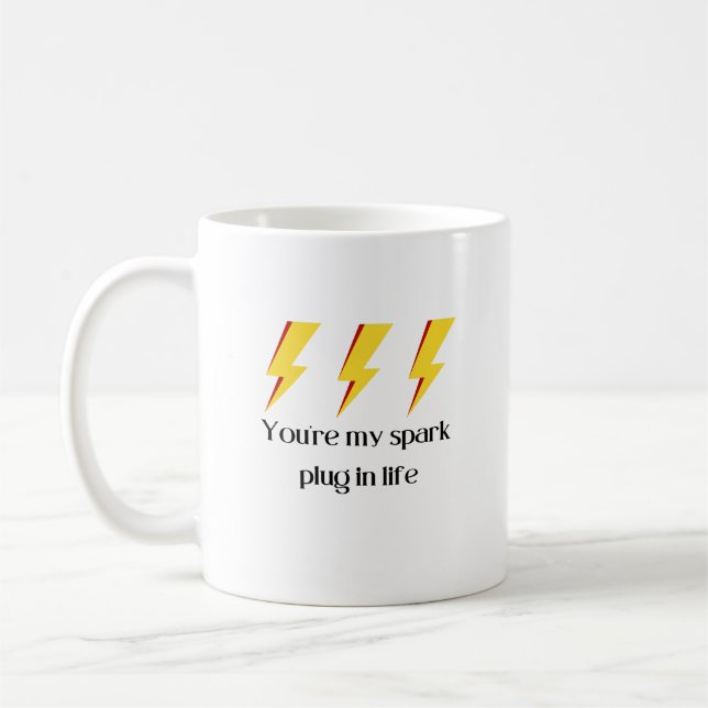 Mug Vous êtes My Spark Plug in Life Electrician Valent (Gauche)