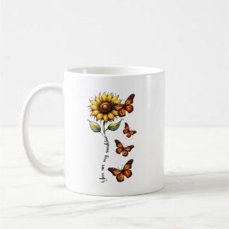 Mug Vous êtes My Sunshine Sunflower Personnalisé