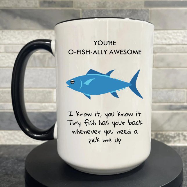 Mug Vous êtes O Fish Ally Awesome Funny Enseignant Ang (You're O Fish Ally Awesome Funny English Teacher Mug)