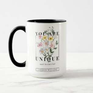 Mug Vous êtes un Slogan floral unique