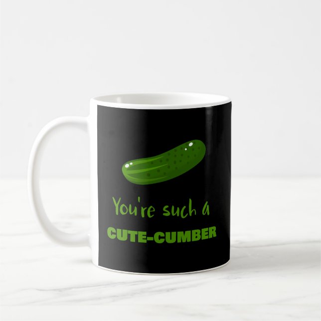 Mug Vous Êtes Un Végétarien Cute-Cumber Végétarien (Gauche)