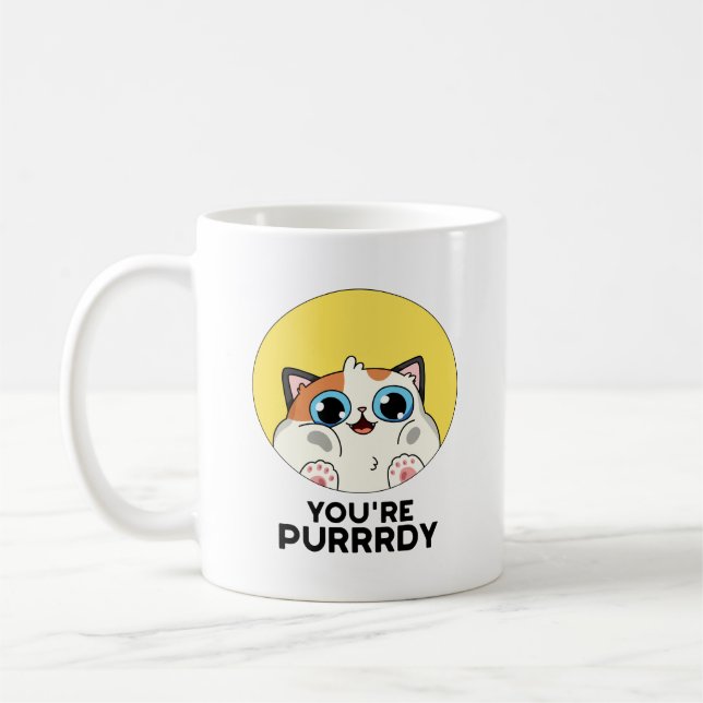 Mug Vous êtes une chatte drôle Purrrdy (Gauche)