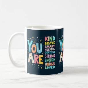 Mug Vous Êtes Une Citation Inspirationnelle Typographi