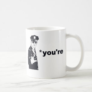 Mug Vous êtes votre police de grammaire
