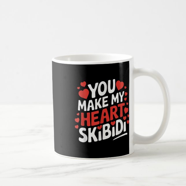 Mug Vous Faites Mon Coeur Skibidi Valentines Hommes Et (Droite)