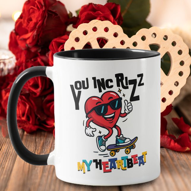 Mug Vous Inc Rizz mon rythme cardiaque - Saint-Valenti (Créateur téléchargé)