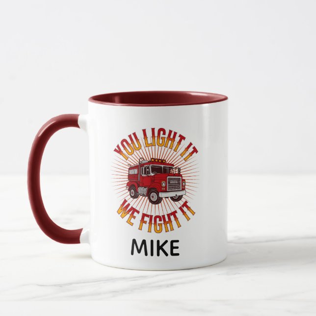 Mug Vous l'allumez, nous l'éteignons Pompier (Gauche)