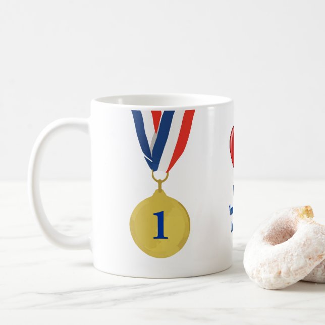 Mug "Vous méritez une médaille d'or !" Musique de la F (Avec donut)