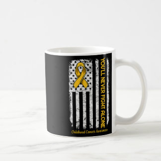 Mug Vous ne combattrez jamais seul drapeau Cancer de l