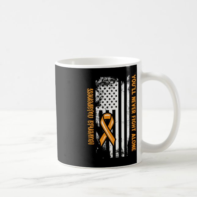 Mug Vous ne lutterez jamais seul Cancer du Sang Leukem (Droite)