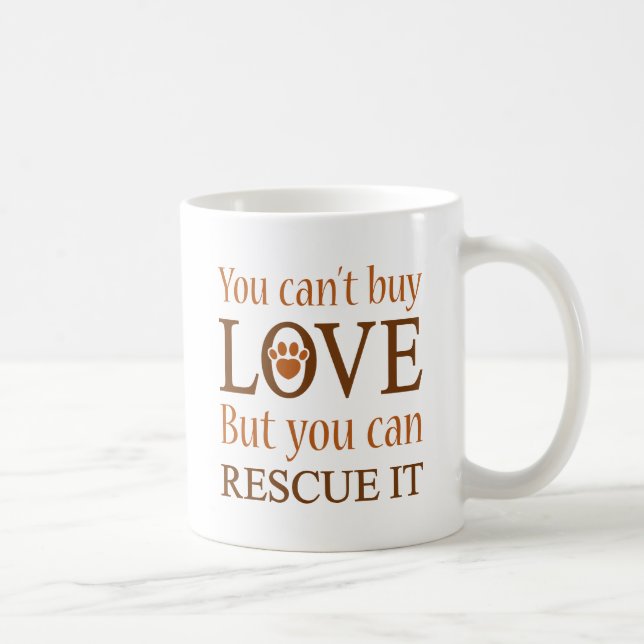 Mug Vous ne pouvez pas acheter l'amour (Droite)