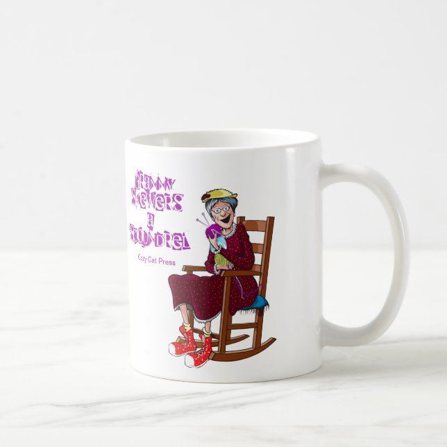 Mug Vous obtiendrez mon point ! Mamie, fuchsia, série (Droite)