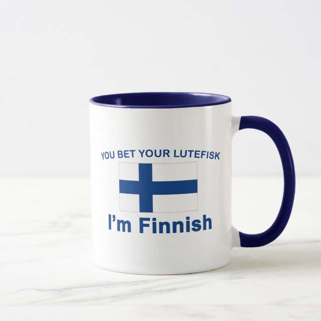 Mug Vous pariez votre Lutefisk que je suis finlandais (Droite)