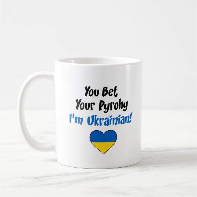 Mug Vous pariez votre Pyrohy Je suis Ukrainien (Gauche)
