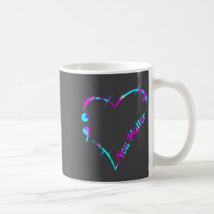 Mug Vous point-virgule cœur - Sensibilisation au suici