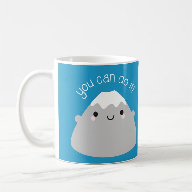 Mug Vous pouvez le faire ! Kawaii Mt Fuji (Gauche)