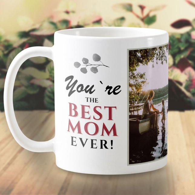 Mug Vous`re Meilleure maman Typographie moderne Photo (Créateur téléchargé)