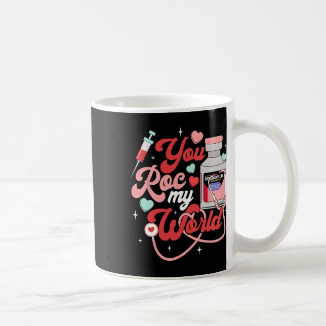 Mug Vous Rocs Mon Monde Infirmière Fête De La Saint Va (Droite)