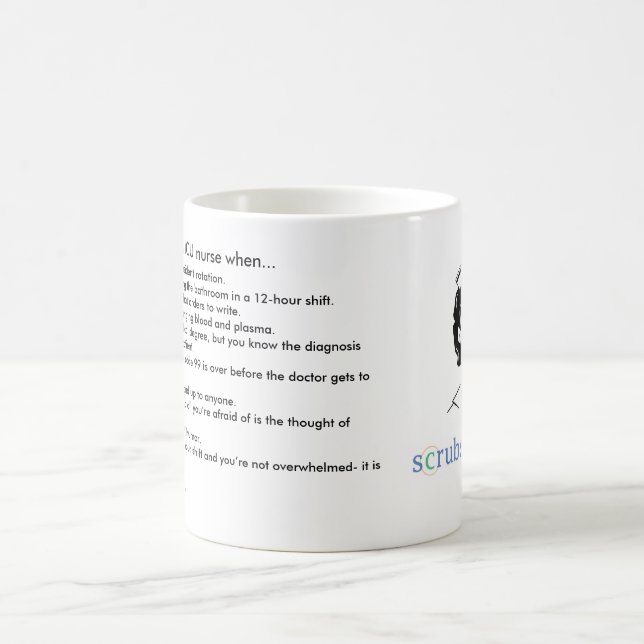 Mug Vous savez que vous êtes une infirmière d'ICU (Centre)