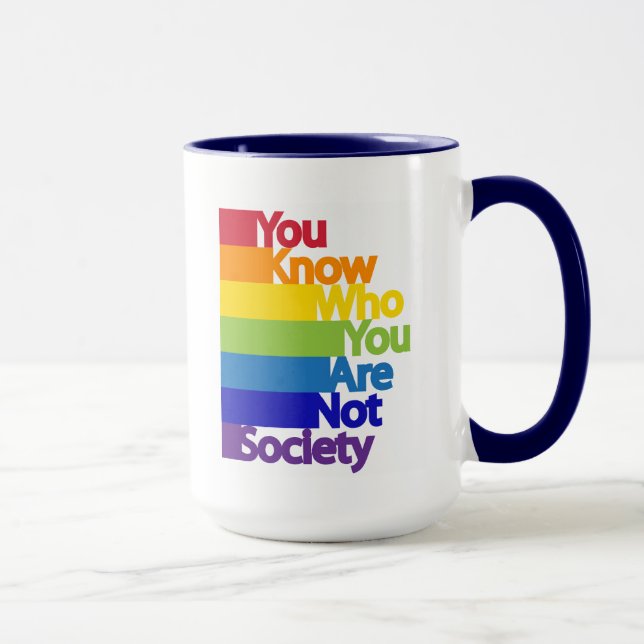 Mug Vous savez qui vous n'êtes pas la société (Droite)