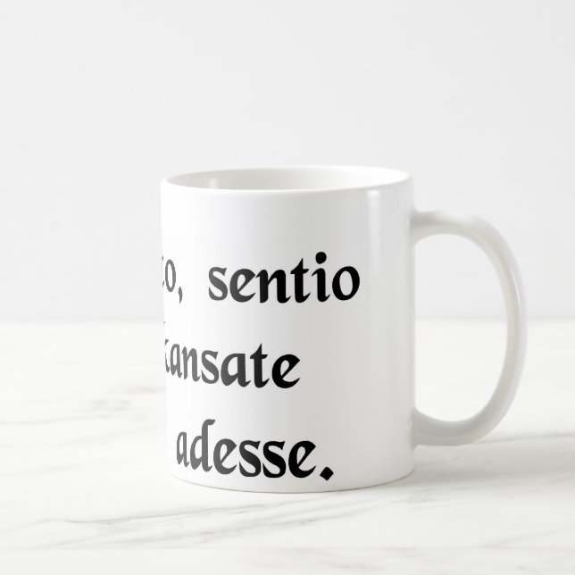 Mug Vous savez, Toto, j'ai un sentiment que nous ne (Droite)