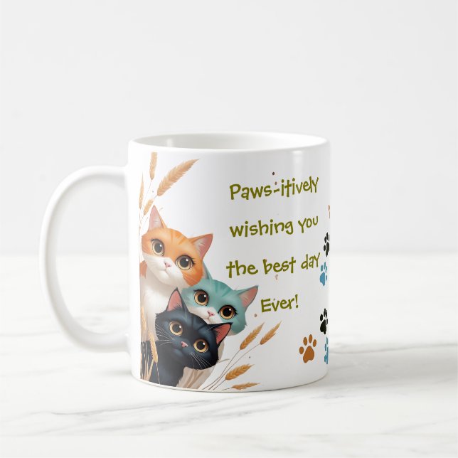Mug Vous souhaite la meilleure journée Positivité (Gauche)