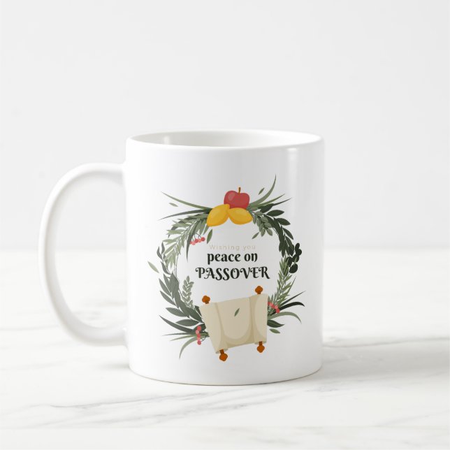 Mug Vous Souhaitez La Paix Sur La Pâque (Gauche)