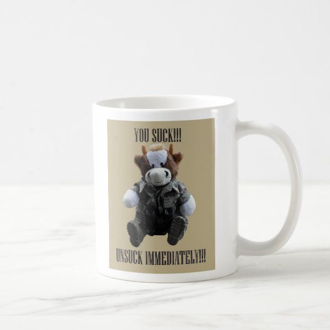 Mug Vous sucez, Unsuck immédiatement (Droite)