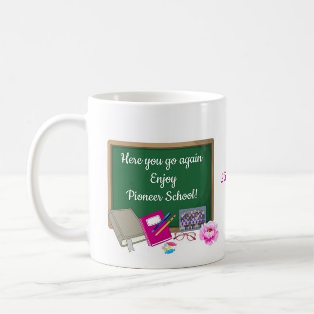 Mug Vous voilà de nouveau - Profitez de l'école des pi (Gauche)