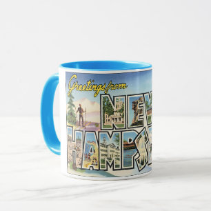 Mug Voyage à l'ancienne, Salutations du New Hampshire