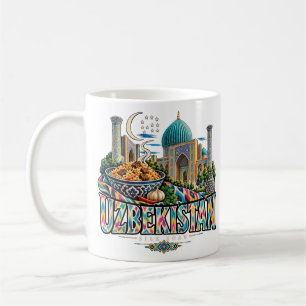 Mug Voyage au Ouzbékistan Art Monument Historique Vint