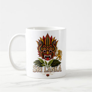Mug Voyage au Sri Lanka Art Monument Historique Vintag