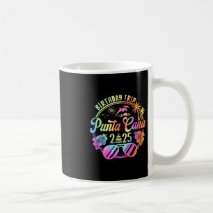 Mug Voyage d'anniversaire à Punta Cana 2025 Vacances à