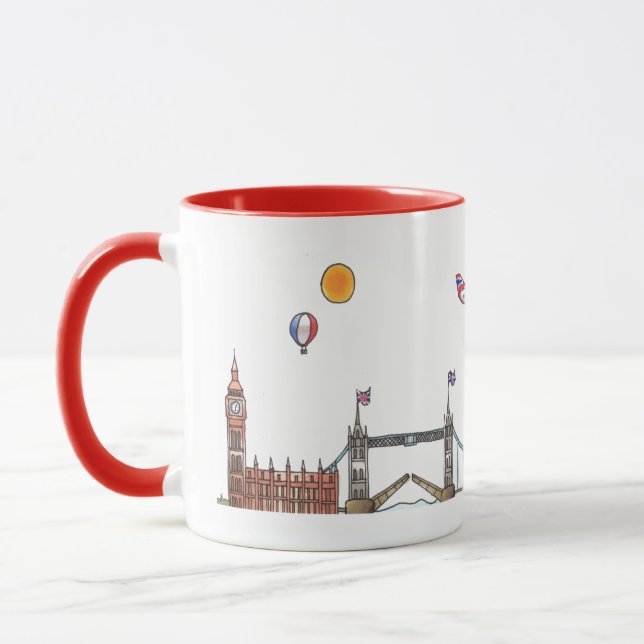 Mug Voyage dans le monde - Royaume-Uni (Gauche)