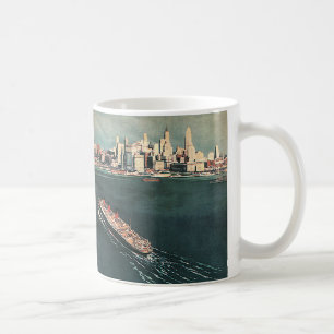 Mug Voyage d'antan en bateau de croisière à New York C