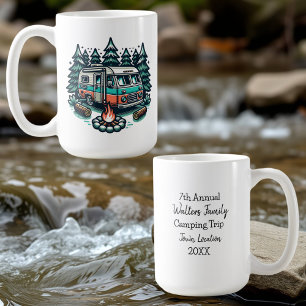 Mug Voyage de camping annuel personnalisé