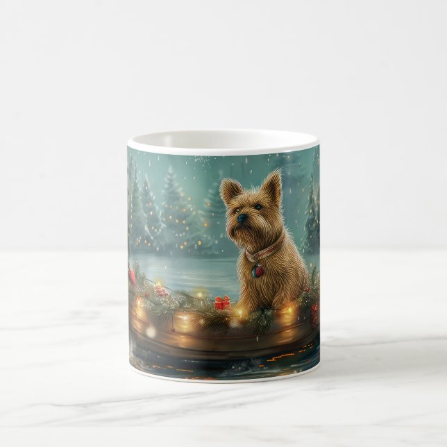 Mug Voyage de fête de Noël du Cairn Terrier (Centre)