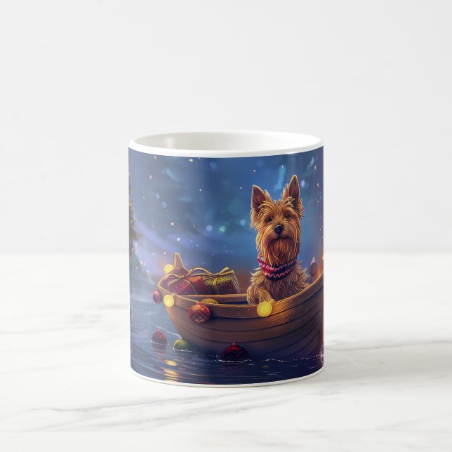 Mug Voyage de fête de Noël du Terrier Australien (Centre)