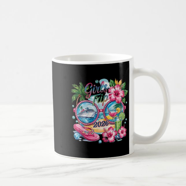Mug Voyage de filles 2026 Voyage d'été Bestie Vacati (Droite)