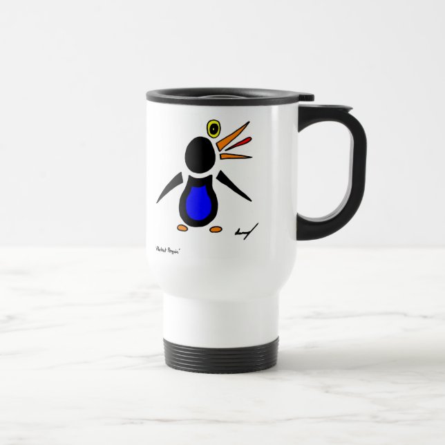Mug Voyage de pingouin Abstrait (Droite)