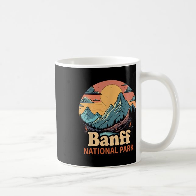 Mug Voyage de randonnée et de camping rétro dans le pa (Droite)