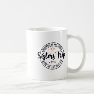Mug Voyage de sœurs 2026 Croisière de week-end pour fe