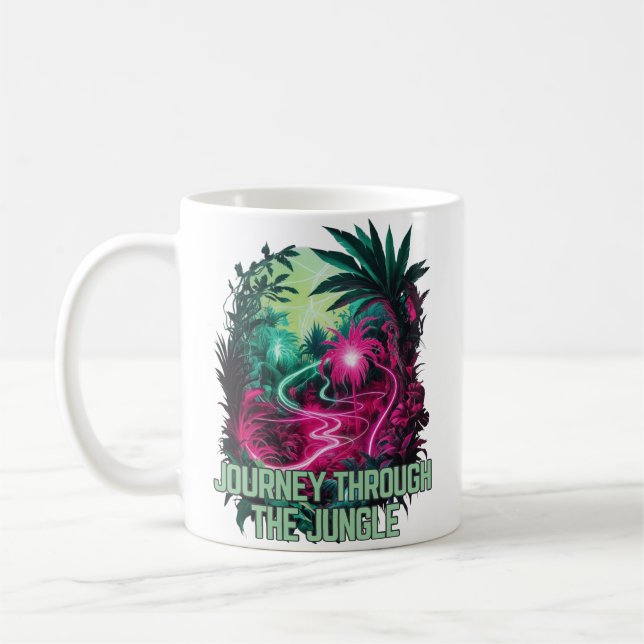 Mug Voyage de visionnaire - Voyage à travers la jungle (Gauche)