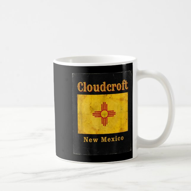 Mug Voyage Drapeau de l'État du Nouveau-Mexique Cloudc (Droite)